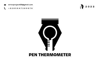 Pen Thermometer Logo Combinations animation awesome branding design graphic design icon initials logo monogramlogo typography ui ux vector