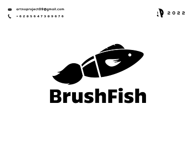 BrushFish Logo Combinations