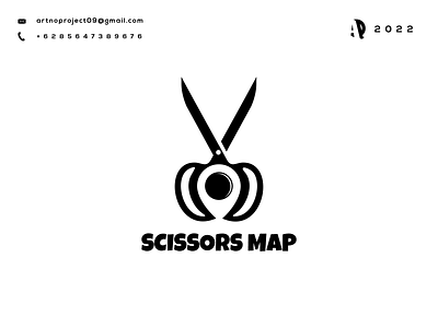 Scissors Map Logo Combinations awesome branding design graphic design icon illustration initials logo monogramlogo typography ui ux vector