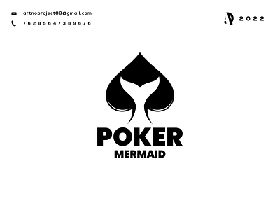 Poker Mermaid Logo Combinations awesome branding design graphic design icon illustration initials logo monogramlogo typography ui ux vector