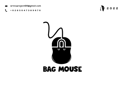 Bag Mouse Logo Combinations awesome branding design double elegant graphic design icon illustration logo meaning simple vector