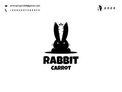 Rabbit Carrot Logo Combinations awesome branding design double graphic design icon illustration logo meaning vector