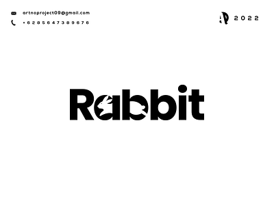 Rabbit Logo Combinations awesome branding design double elegant graphic design icon illustration logo meaning negativespace simple