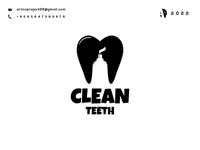Clean Teeth Logo Combinations awesome branding design double elegant graphic design icon illustration logo meaning negativespace simple