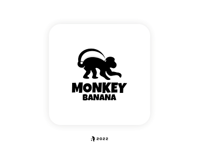 Monkey Banana Logo Combinations awesome branding design double meaning graphic design icon illustration logo ui ux vector