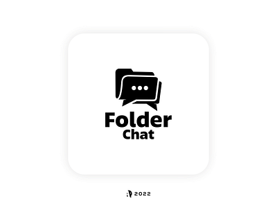 Folder Chat Logo Combinations awesome branding combination design double meaning graphic design icon illustration logo ui ux vector