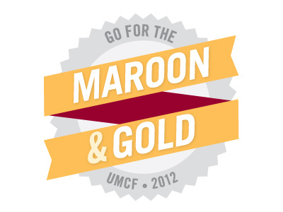 Maroon & Gold conference logo banner logo