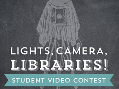 Video contest poster camera trend typeface video