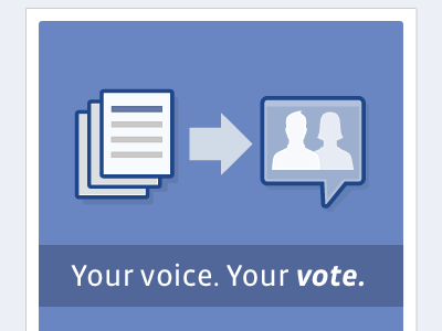 Facebook Governance Vote facebook illustration ux