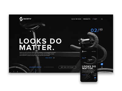 Scotts Bike User Interface Design bikes design sports ui ux visual design web design