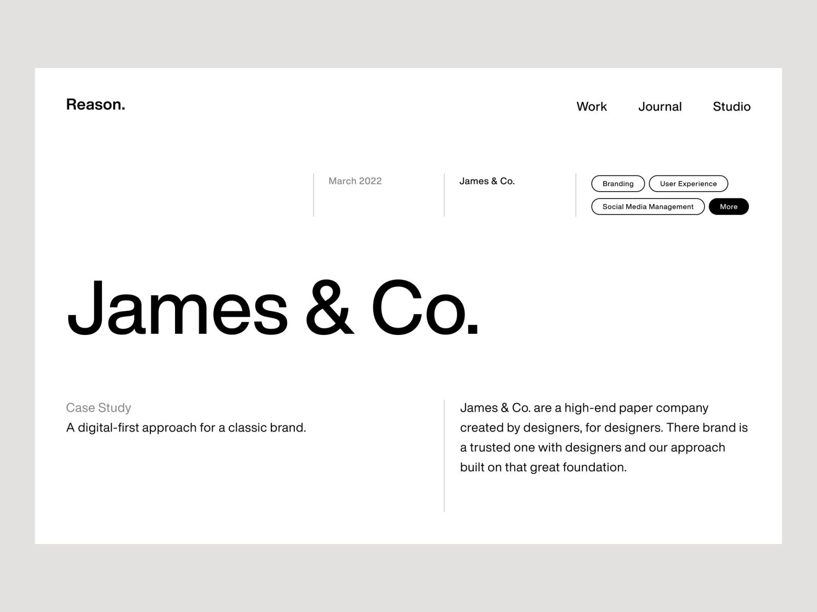 Case Study Page by Made By Fuse (aka Lee Wilson) on Dribbble