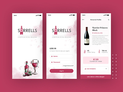 Wine Shop graphic design ui