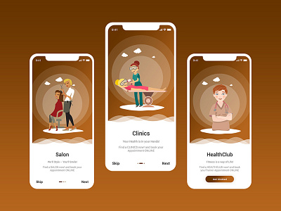 Unique onboarding... app design graphic design mobile motion graphics ui ux