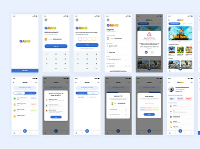 Game App Store app design graphic design mobile ui ux