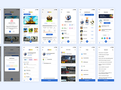 Game App Store app design graphic design mobile ui ux