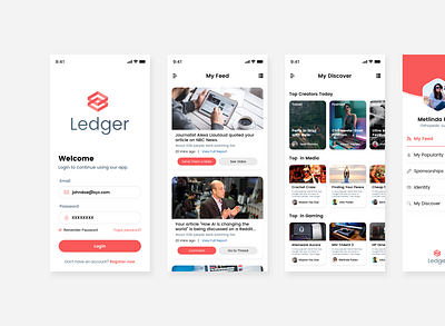Ledger app design mobile ui ux