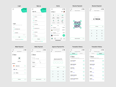 Online Payment App UI Design android app appdesign design graphic design ios mobile mobileapp ui uiux ux