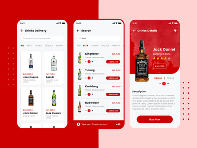 Wine Shop App Design app appdesign dailyui design designinspiration mobile ui uitrends userexperience userinterface ux uxui webdesign websitedesign