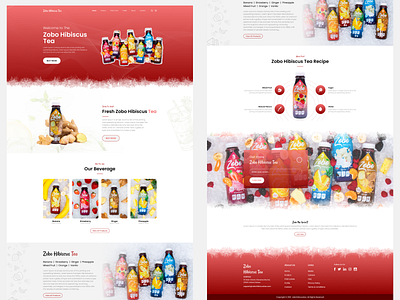 Beverage Website Ui Design app branding design graphic design ui ux