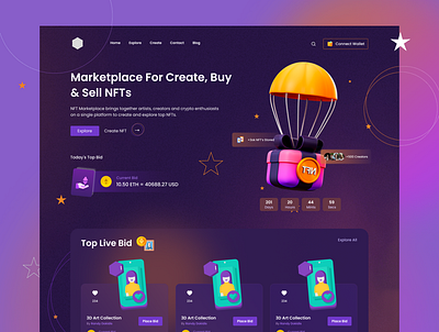 NFT Marketplace app branding design graphic design mobile ui ux