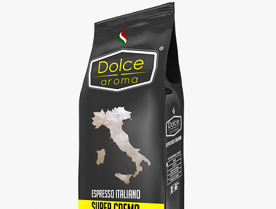 Dolce Aroma Packaging Design beverage branding coffee design graphic design illustration logo vector