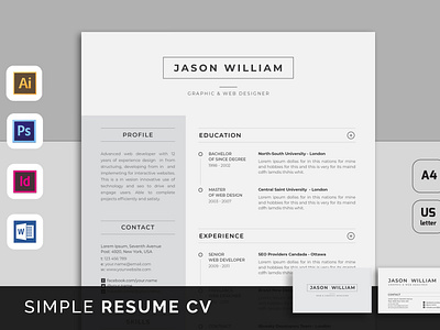 Resume CV branding cv diy graphic design resume