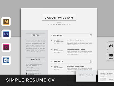 Resume CV branding cv diy graphic design resume