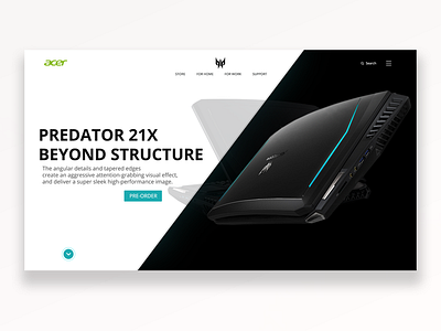 Acer predator landing page