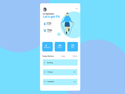 workout tracker figma screens ui