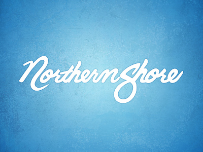 Northern Shore Script blue cursive design font graphic hand lettered logo northern script shore text texture