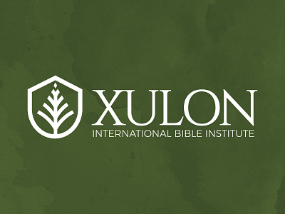 Xulon International Bible Institute bible branding branding and identity branding design color color palette education education logo educational institute logo logo application logo construction logo design logodesign online learning symbolism