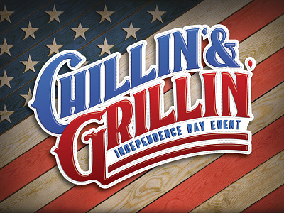 Chillin' & Grillin' Independence Day Design (USED)