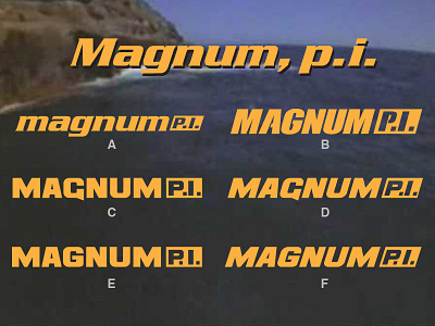 Magnum P.I. Logo Redesign