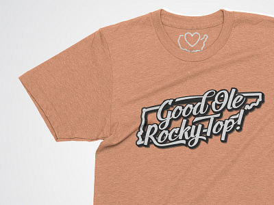 Good Ole Rocky Top T-Shirt logo orange rocky top script state t shirt tennessee white