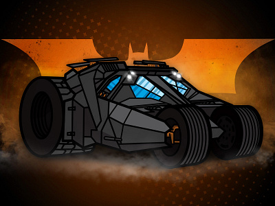 2005 Batmobile - Nolan Trilogy 2000s automobile batman black blue bronze car dark knight orange superhero tumbler