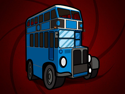 Live and Let Die - Double Decker Bus 007 automobile blue bond bus film james bond movie red seventies starcars