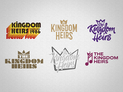 Kingdom Heirs T-Shirt Logo Ideas band designs dollywood handlettering identity logo music retro shirt