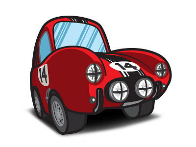 The Love Bug - Thorndyke's Cartoon Ferrari