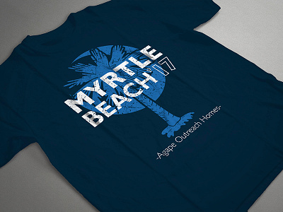 Agape Outreach Homes - Myrtle Beach Trip T-Shirt beach logo myrtle beach outreach palm shirt summer tree trip vacation vintage