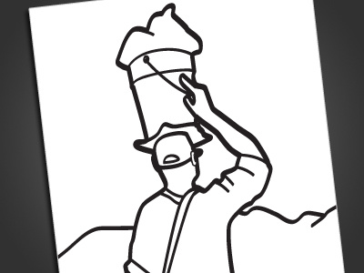 Man With Bucket black bucket cap coloring page haitian hill man white