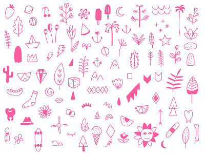 Think pink fluor illustration