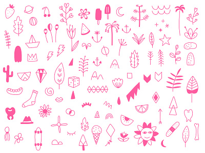 Think pink fluor illustration