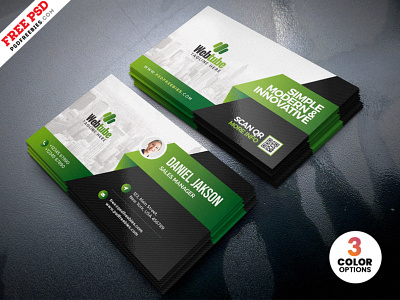 Premium Stylish Business Card PSD Template