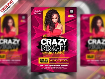 Premium Night Club Party Flyer PSD