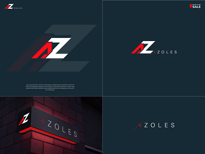 AZ letter logo | minimalist branding logo