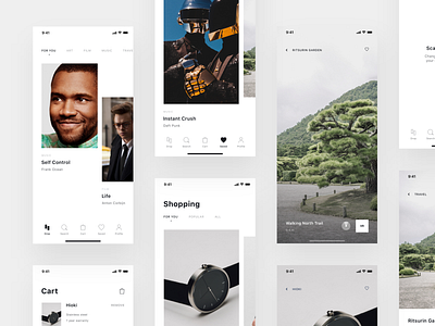 Shepherd app ar design food interface invision invision studio ios iphone iphone x layout minimal mobile shopping travel typography ui user interface ux vr