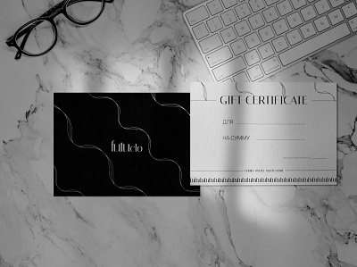 Gift Certificate Design | futu clo (casual clothing) certificate design gift certificate gift certificate design graphic design logo logo design pattern pattern design polygraphy