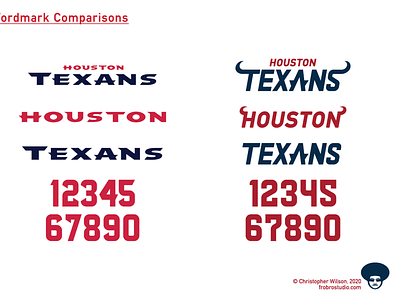 Houston Texans Wordmark Adjustments by Christopher Wilson on Dribbble