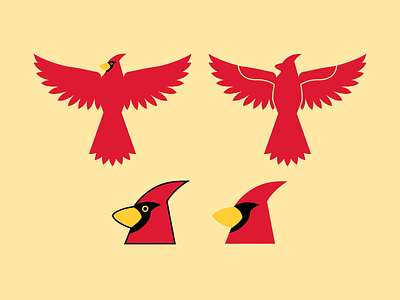 Cardinal Body bird cardinal design graphic design illustration logo wip