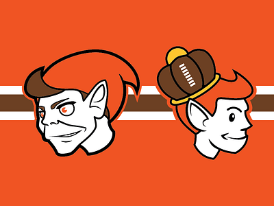 Cleveland Browns Logo Work elf football graphic head logo sport